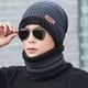 thumbnail image 3 of Gorro de invierno nuevo para hombre, gorro de lana gruesa con forro polar, cálido gorro de algodón para invierno, gorro tejido para otoño e invierno para mujeres jóvenes, venta al por mayor, 3 of 6