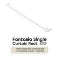 thumbnail image 2 of Achim Fantasia White Single Curtain Rod, 48-86", 2.5" Projection, 2 of 5