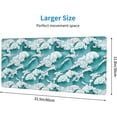 thumbnail image 3 of Wave Gaming Mouse Pad Extended Large Mouse Mat 31.5 X 11.8 Inch Nonslip Rubber Base Long Desk Pad Stitched Edges Mousepad Mice Pad for Office Home Game, 3 of 6