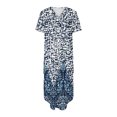 thumbnail image 5 of Summer Plus Size Dresses for Womens 2025 Fashion Sexy Printing Pocket Short Sleeve V-Neck Dress 50% off Clearance!, 5 of 6