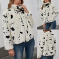 thumbnail image 2 of Abrigos cálidos de invierno para mujer Abrigo de imitación Chaqueta de imitación peluda cálida Ropa de abrigo de manga larga Pompotops  qwe16391, 2 of 9