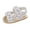#1 White, variant on Baby Sandals Girls Shoes Boys Baby Flat Rubber Walking Sole Prewalker Sandals Soft Non- Baby Shoes 6 Months-12 Months