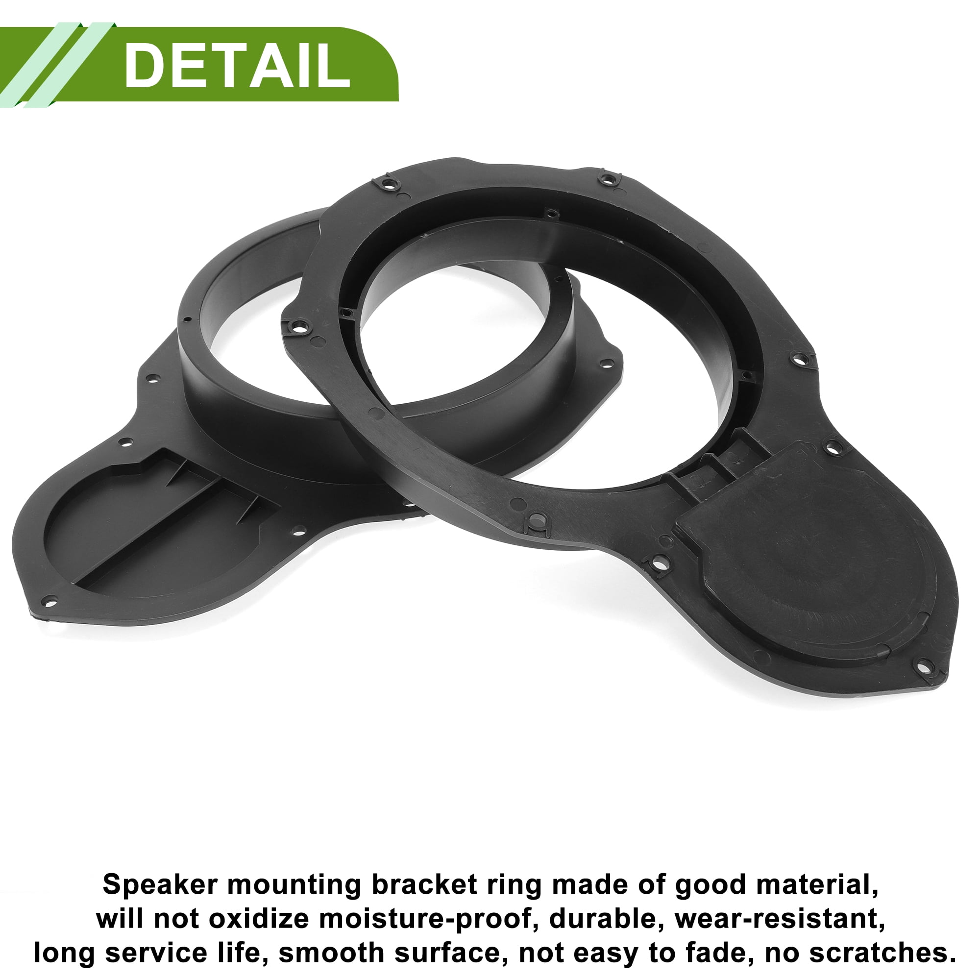 Unique Bargains Speaker for Spacer Ring Adapter for VW for Passat Black for 6.5 ABS