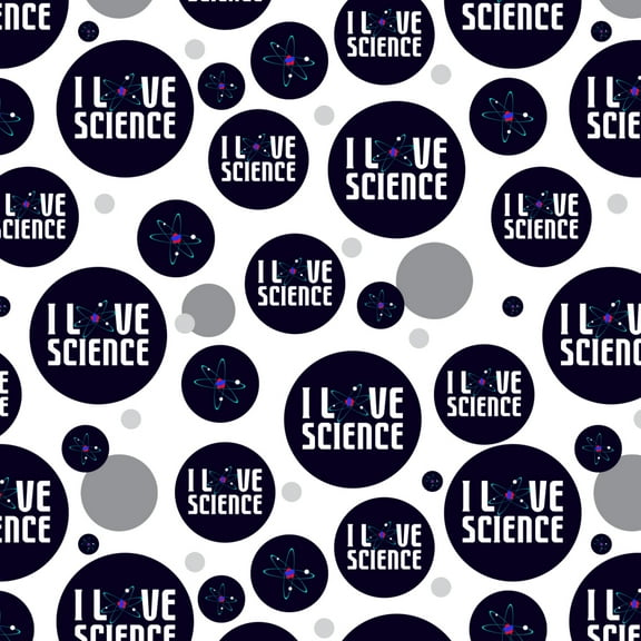 I Love Science Atom Premium Gift Wrap Wrapping Paper Roll