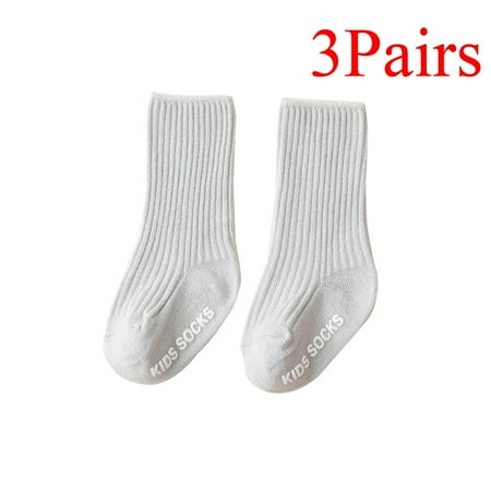 

3Pairs Colorful Childhood Breathable Socks for Baby Girls