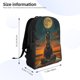 thumbnail image 4 of Fotbe Sunset Prairie Meditating Horse Mochila de Viaje para Laptop, Mochila Ejecutiva Delgada y Resistente 15.6", 4 of 8