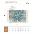 thumbnail image 2 of Blue Turtle Coastal Bathroom Rug 2'x3', Summer Beach Ocean Starfish Coral Low Profile Front Entryway Rug with Tassels, Woven Cotton Washable Kitchen Mat Carpet for Foyer Bedroom Back Door Decor, 2 of 9