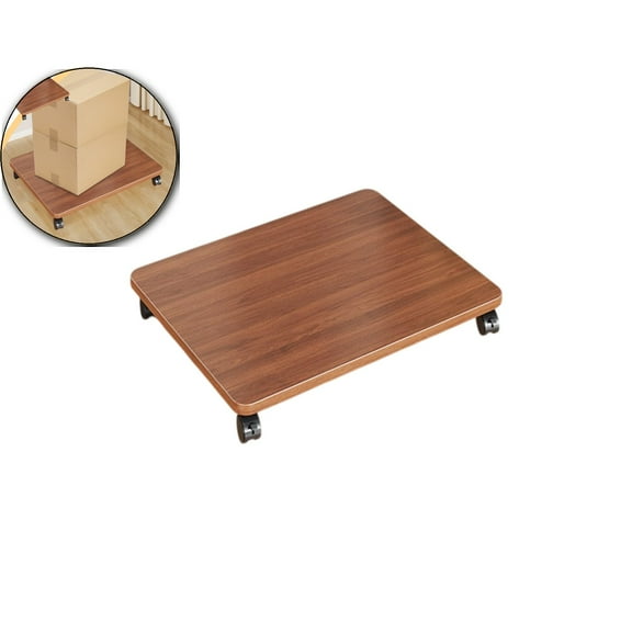 VQPeo Office Under Desk Printer Stand with 4 Caster Wheels Movable Printer Copier Shelf and CPU Holder for Home Office Heavy Duty Storage Rack