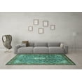 thumbnail image 3 of Ahgly Company Indoor Rectangle Persian Turquoise Blue Traditional Area Rugs, 2' x 3', 3 of 4
