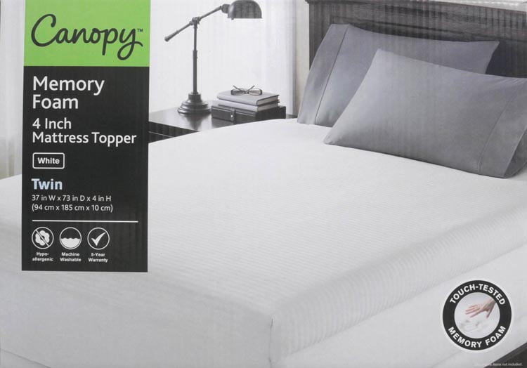 memory foam crib mattress topper walmart