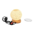 thumbnail image 3 of LED Table Light Rattan Ball ball lamp Desk Lamp Modern Plaid Wicker Rattan Spherical Lamp Bedside Wooden Night Light, 3 of 9