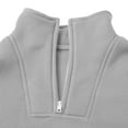 thumbnail image 5 of XIMIN Boys and Girls Preppy Sweatsuit Set, 2 Piece Outfit with Mock Neck Zip Up Top and Joggers, Fall Winter Athletic Wear (Grey, 11-12 Years), 5 of 8