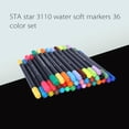 thumbnail image 1 of Marker Pens, 36 Colors Dual Tip Watercolor Pens Set For Kids Students Cartoon Painting Drawing Sketching Highlighting Underlining, 1 of 7