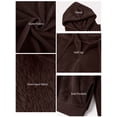 thumbnail image 3 of Cueply Hoodies for Women Fleece Half Zip Pullover Tops Fall Winter Hooded Sweatshirt Jacket Coat with Pockets, 3 of 8