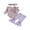 Purple, variant on RUINIXCW Baby Girls Fall Outfits Long Sleeve Striped Romper Pants Headband