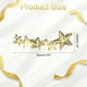 thumbnail image 2 of 2 Pcs Encanto para Cordones para Zapatillas, Broches Decorativos para Cordones para Zapatos Casual de Mujeres, Dorado (Forma de Estrella), 2 of 7
