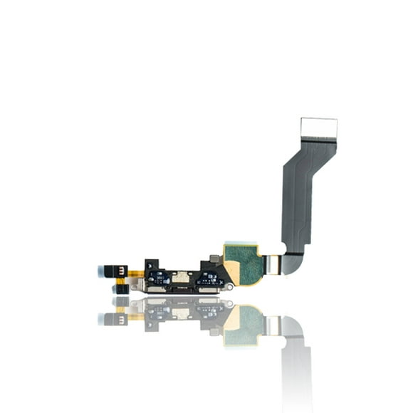 Replacement Charging Port Cable Compatible For iPhone 4S (Black)