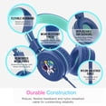 thumbnail image 4 of MEE audio KidJamz Wired Headphones w/ 3.5mm Plug, Safe Listening Kids Headset for School (Blue), 4 of 10