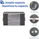 thumbnail image 2 of Set de 8 Bolsas Organizadoras Bluelander para Ropa Mantas Edredones Cobijas con Asa Reforzada Gris, 2 of 5