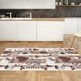 thumbnail image 1 of LaModaHome Non-Slip Rug Coffee Lover's Dream: Custom Coffee Pattern Rug - Ideal for Kitchen Washable Mat Child Stain Resistant Living Room Kitchen Carpet - Size: 4,9X3,3ft(150X100cm), 1 of 5