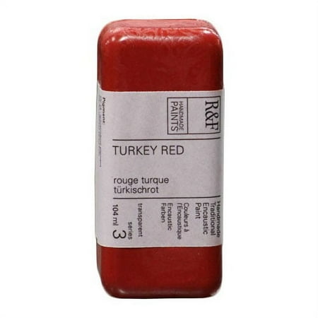 UPC: 0836943007420 | R&F Handmade Paints Encaustic Paint Cake  104ml  Turkey Red