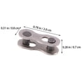thumbnail image 2 of SASABAXI 8 Pairs Chain Adjusters for Mountain Biking Quick Release Function in Size 2, 2 of 5