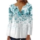 thumbnail image 1 of Camisas Awdenio para mujer, blusa informal de moda juvenil, cuello en V, camisa de tres cuartos, tops estampados de otoño, sudaderas, ofertas, 1 of 4