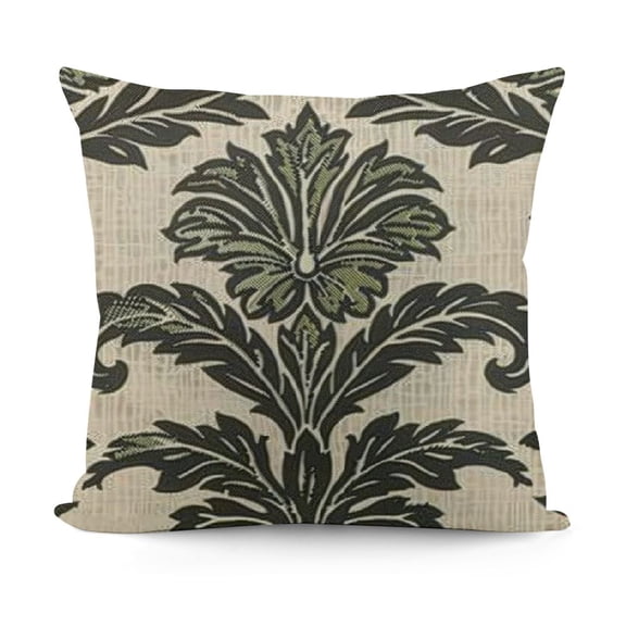 YINGXI Black and White Floral Pattern Throw Pillow Case Covers Flower Design Home Sofa Decorative Square Double Sides 12x12in
