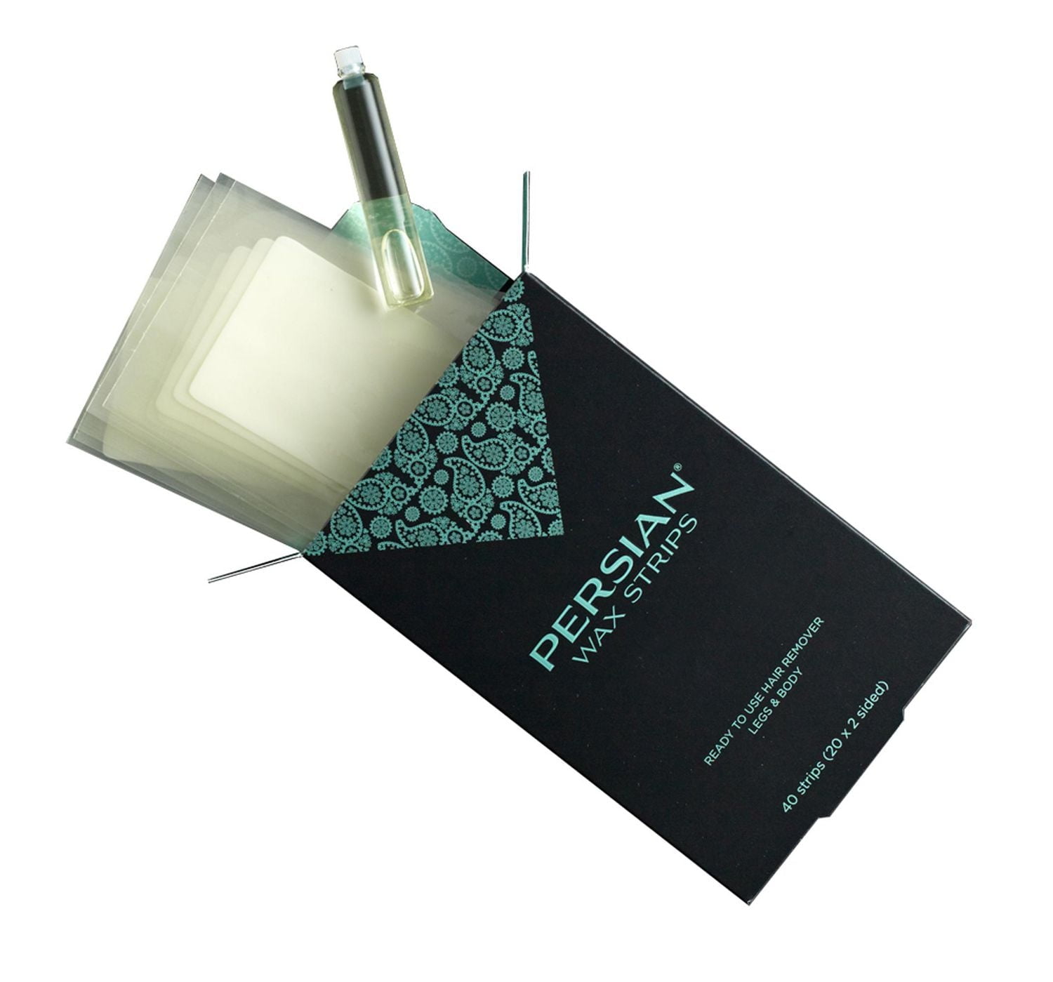 Persian Legs & Body Wax Strips, 40 (20 x 2 sided) strips