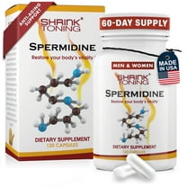 Shrink Spermidine Supplements - 120 Vegan Caps, Natural Anti-Aging Support