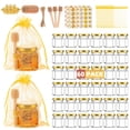 thumbnail image 1 of Mini tarros de miel de vidrio GIVAMEIHF de 45 ml con cazos de madera, 60 unidades, 1 of 6