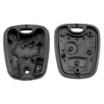 thumbnail image 2 of Reemplazo de 2 botones Control remoto Auto Car Key Fob Case Blank Key Shell Cover para Peugeot 206, 2 of 5