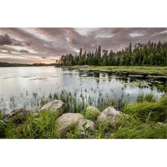 Sunset Over A Pond - Thunder Bay Ontario Canada Poster Print by Susan Dykstra, 38 x 24 - Large