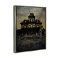 thumbnail image 3 of Stupell Industries Haunted House Landscape Nature Painting Gray Floater Framed Art Print Wall Art, 17 x 21, 3 of 9
