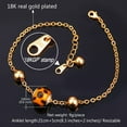 thumbnail image 5 of [Clearance]Chain Anklet Spot Ball Chain Anklet for Women Gold Plated Summer Everyday Jewelry Gift, 5 of 5