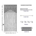 thumbnail image 2 of Cortina YaoYue con cordón de macramé gris, 90 x 200 cm, 2 of 6