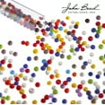 thumbnail image 4 of John Bead Czech Glass Seed Beads (23g) Assorted Sizes Blue Bead, 4 of 4