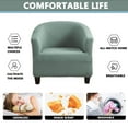 thumbnail image 4 of BH-JJSMGS Club Chair Slipcover Water Resistant Wear Resistant Tub Chair Slipcover Stretch Polyester Tub Chair Cover Armchair Covers for Living Room, 4 of 8