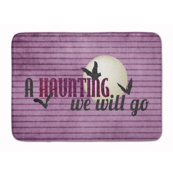 A Haunting we will go Halloween Machine Washable Memory Foam Mat