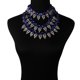 thumbnail image 4 of Guardurnaity Collar geométrico de aleación para mujer, cadenas de clavícula, collares de moda con diamantes de imitación, adornos de decoración para el Ropa, zapatos y accesorios Miscelánea Azul Guardurnaity AP014485-02, 4 of 6