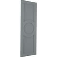 thumbnail image 2 of Ekena Millwork 18"W x 80"H True Fit PVC Center Circle Arts & Crafts Fixed Mount Shutters, Ocean Swell (Per Pair - Hardware Not Included), 2 of 7