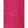 thumbnail image 5 of DARING DIVA Women's Tweed Square Neck A Line Pinafore Dresses XL Hot Pink, 5 of 6