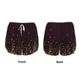thumbnail image 3 of Salouo Gold stars luxury sparkling Print Women's 2 in 1 Running Shorts Double-Layer Shorts Athletic Workout Gym Yoga Shorts Running Shorts for Women-Small, 3 of 7