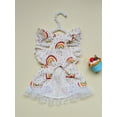 thumbnail image 5 of QWINEE Rainbow Print Dog Dress Ruffle Trim Princess Dress Cat Vest Dress Lace Trim Summer Dress Pet Clothes for Small Medium Cats Dogs Kitten Puppy Multicolor XS, 5 of 6