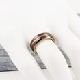 thumbnail image 3 of Tungsten Carbide Rings for Men Wedding Bands for Him 8mm Rose Gold Bronze-Brown, 3 of 8