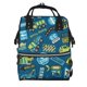 thumbnail image 1 of Fotbe Machinery Road Construction Mochila Maternidad - Lona de Sarga Impermeable, Mochila de Pañales de Gran Capacidad con Múltiples Bolsillos y Correas Ajustables, 1 of 6