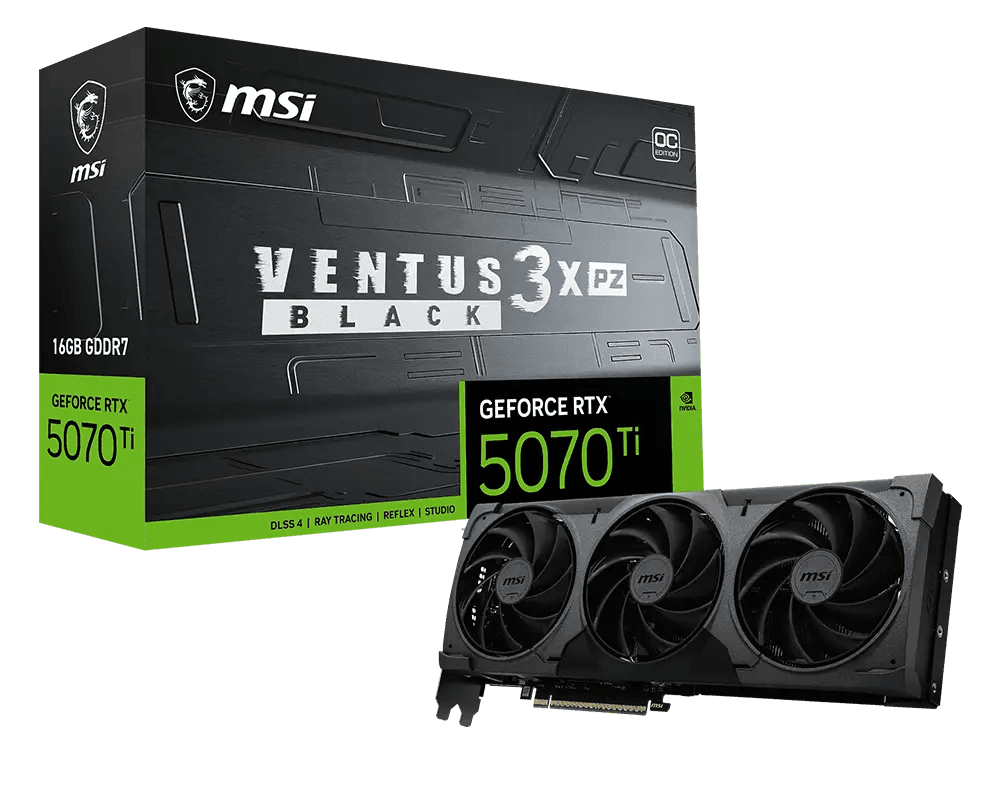 MSI, GeForce RTX 5070 Ti, 16GB GDDR7, OC MLG Edition Video Card