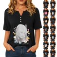 thumbnail image 4 of Women's Dolly Shirts Country Music Legend Graphic T‑Shirt Country Music Print Short Sleeve Tee Notch V Neck For Fans & Music Lovers Casual Tops XL, 4 of 7