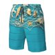 thumbnail image 4 of Balery Seashells And Fishing Net On Blue Wooden Table Traje de Baño Estilo Hawaiano para Hombre, Shorts de Secado Rápido con Bolsillos-Small, 4 of 6
