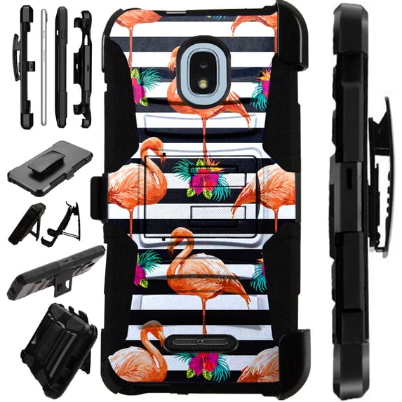 WORLD ACC LuxGuard Holster Compatible with Wiko Ride | AT&T Radiant Core | Cricket Icon Case Armor Hybrid Phone Cover